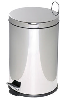ALCO Tretabfalleimer 2962 20 Liter Ø 29.5 x 45.5 cm vernickelt