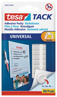 TESA Klebeknete 59405 Tack 80 Stück weiß