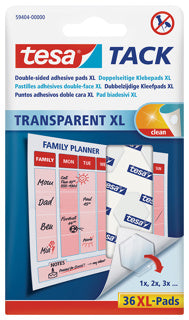 TESA Klebepads 59404 Tack 36 Stück transparent