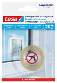 TESA Montageband 77740 19 mm x 1.5 m transparent