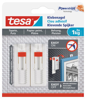 TESA Klebenagel 77774 2 Stück verstellbar bis 1 kg