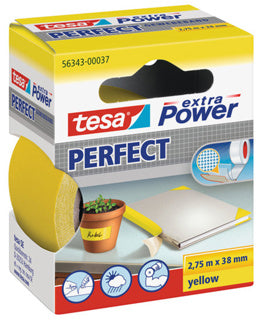 TESA Gewebeband 56343 Extra Power Perfect 38 mm x 2.75 m gelb