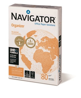 NAVIGATOR Kopierpapier Organizer DIN A4 80 g/m² 4x gelocht 500 Blatt weiß