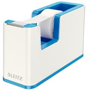 LEITZ Abroller 5364 WOW Duo befüllt weiß/blau metallic