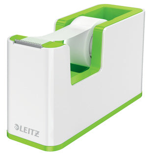 LEITZ Abroller 5364 WOW Duo befüllt weiß/grün metallic