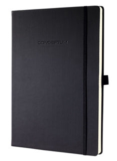 SIGEL Notizbuch Conceptum CO112 A4 194 Blatt liniert mit Hardcover schwarz