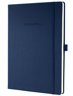 SIGEL Notizbuch Conceptum CO646 A4 194 Blatt kariert mit Hardcover dunkelblau