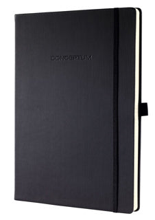 SIGEL Notizbuch Conceptum CO111 mit Hardcover A4 kariert schwarz