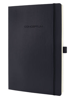 SIGEL Notizbuch Conceptum CO310 mit Softcover DIN A4 kariert schwarz