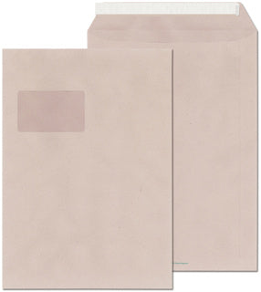 ÖKI Versandtasche Natur C4T-ÖF/U100F 250 Stück DIN C4 mit Haftstreifen 100g/m² grau