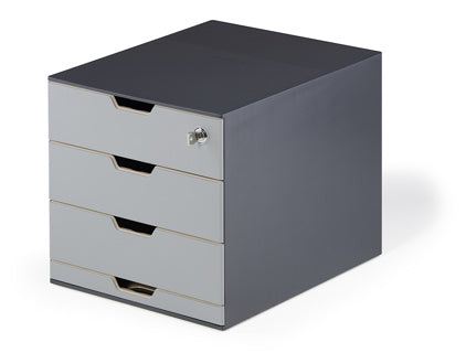 DURABLE Catering Box 3385 COFFEE POINT BOX mit 4 Schubladen 28 x 29.2 x 35.6 cm anthrazit