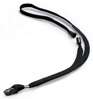 DURABLE Textilband 8119 10 Stück mit Kunststoffclip und Sicherheitsverschluss 1 cm x 44 cm schwarz