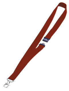 DURABLE Textilband 8137 10 Stück mit Karabiner und Sicherheitsverschluss 2 cm x 44 cm rot