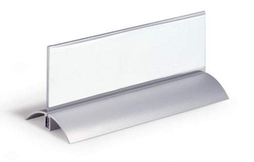 DURABLE Tischnamensschild 8202 PRESENTER DE LUXE 2 Stück 61 x 210 mm transparent
