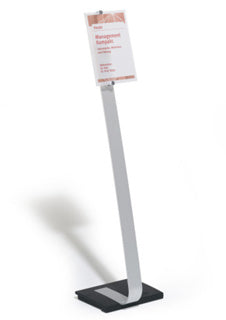 DURABLE Info-Bodenständer 4818 CRYSTAL SIGN® STAND A4 29.5 x 118 x 28 cm silber