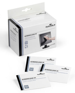 DURABLE Bildschirmreinigungstücher 5787 SCREENCLEAN® 50 Stück einzeln verpackt