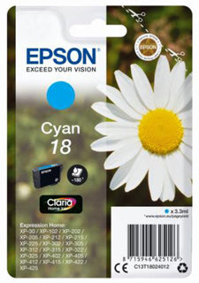 EPSON Tintenpatrone T18024012 Nr. 18 cyan