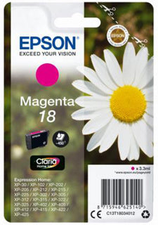 EPSON Tintenpatrone T18034012 Nr. 18 magenta