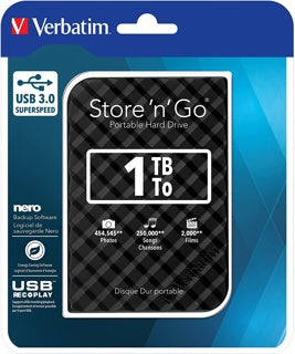 VERBATIM Festplatte HDD 2.5" 1 TB 3.0 schwarz