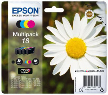 EPSON Tintenpatrone Nr. 18 Multipack mehrere Farben
