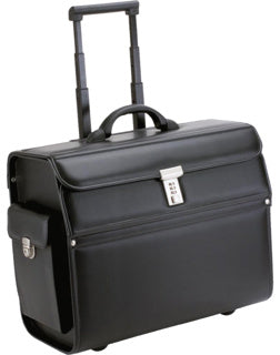 ALASSIO Pilotenkoffer 45033 Mondo Lederimitat schwarz