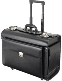 ALASSIO Pilotenkoffer 92705 Silvana Leder schwarz