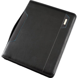 ALASSIO Organisationsmappe 30115 Salerno mit 4-Ringmechanik Lederimitat schwarz