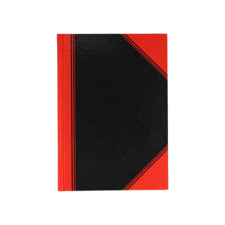 TIPTOP OFFICE Chinabuch A5 96 Blatt 60 g/m² kariert schwarz/rot