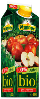 PFANNER Apfelsaft Bio Tetra-Pak 1 Liter