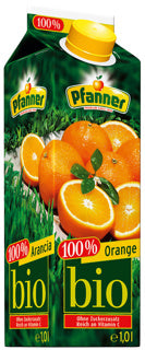 PFANNER Orangensaft Bio Tetra-Pak 1 Liter