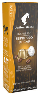 JULIUS MEINL Kaffee Kapseln Inspresso Espresso Decaf 10 Stück