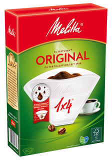 MELITTA Kaffee Filterpapier ung. 1x4 weiß 80 Stück