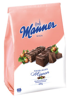 MANNER Waffeln Haselnuss Mignon im Beutel 400g