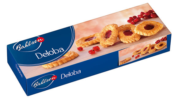 BAHLSEN Kekse Deloba 100 g mit Fruchtfüllung
