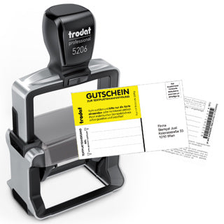 TRODAT Textstempel Professional 5206 56 x 33 mm 6-zeilig mit Gutschein