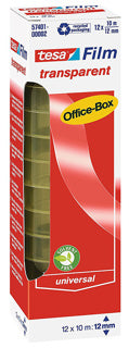 TESA Klebeband 57401 12 Rollen 12 mm x 10 m transparent