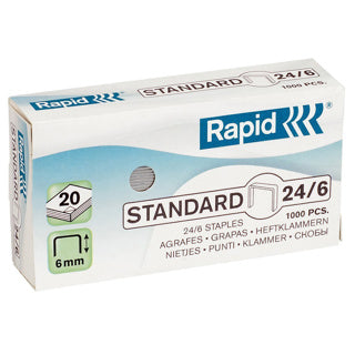 RAPID Heftklammern 24/6 1000 Stück verzinkt