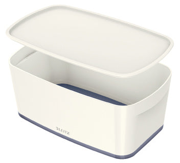 LEITZ Aufbewahrungsbox MyBox 5229 5 Liter weiß/grau metallic