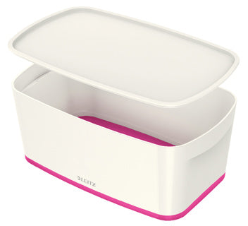 LEITZ Aufbewahrungsbox MyBox 5229 5 Liter weiß/pink metallic