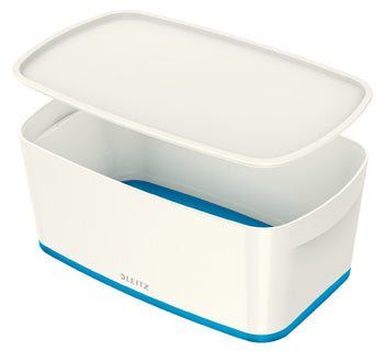 LEITZ Aufbewahrungsbox MyBox 5229 5 Liter weiß/blau metallic