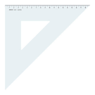 ARISTO Dreieck 4519 45° Hypotenuse 26.9 cm ohne Facette glasklar