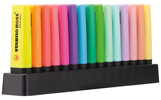 STABILO Textmarker 70 Boss Tischset 15 Stück mehrere Farben