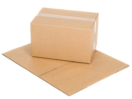 Versandkarton Größe 5 1-wellig mit Sesamband 445 x 315 x 267 mm braun