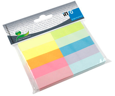 INFO Papiermarker 15 x 50 mm 10 x 100 Blatt mehrere Farben