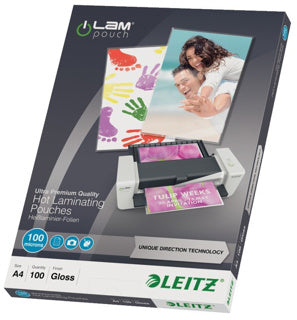 LEITZ Laminierfolien 7480 iLAM 100 Stück DIN A4 100 µm transparent