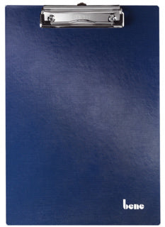 BENE Clipboard 2809 A4 mit Aufhängeöse und Metallklemme 222 x 314 mm dunkelblau