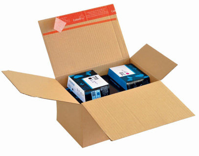 COLOMPAC Blitzbodenkarton CP151.118 bis A5 mit Selbstklebeverschluss 230 x 160 x 125 mm braun