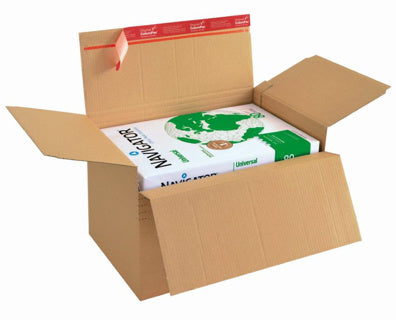 COLOMPAC Blitzbodenkarton CP141.301 mit Selbstklebeverschluss 445 x 315 x 180-300 mm braun