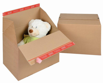 COLOMPAC Blitzbodenkarton CP154.403030 Eurobox L mit Selbstklebeverschluss 394 x 294 x 287 mm braun