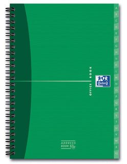 OXFORD Adressbuch Office A5 80 Blatt 90 g/m² A-Z Sonderlineatur farbig sortiert
